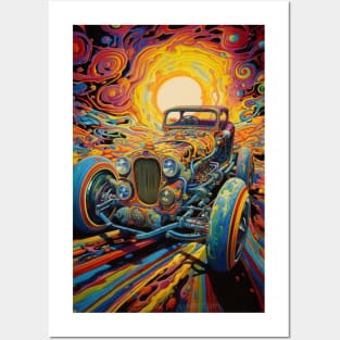 Psychedelic Hot Rod Posters and Art